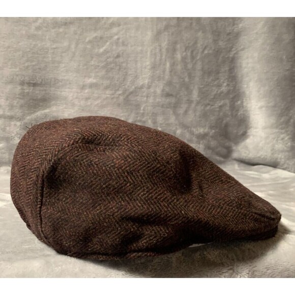 Stetson Brown Herringbone Flat Cap - Picture 5 of 14
